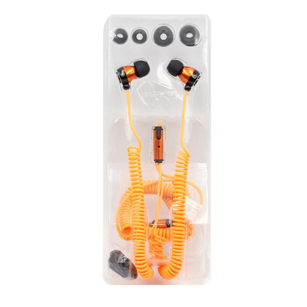 Навушники дротові "Bungee", оранжеві Рівне - фото 3