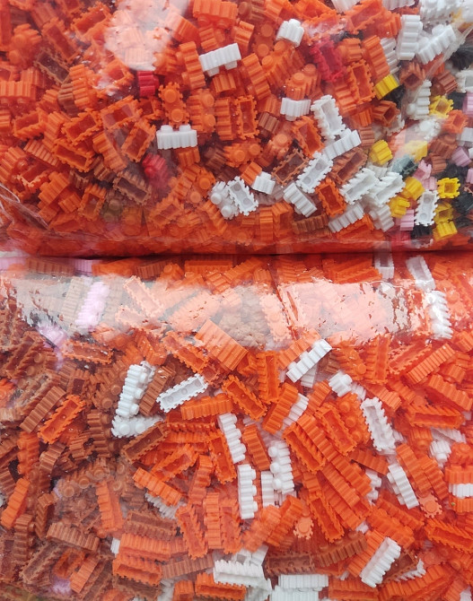 Дитячий конструктор Оранжевий КОТ 9890 блоків котик. Харків - фото 1