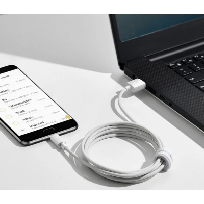 Дата кабель USB 2.0 AM to Micro 5P Simple WisdomKit (2PCS) 1.5m 2.1A white Baseus (TZCAMZJ-02) Винница - изображение 3