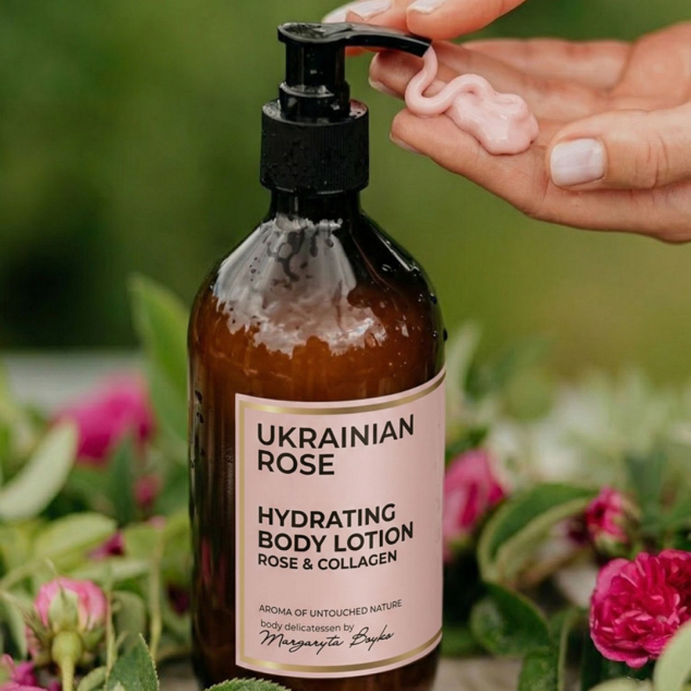 Увлажняющий лосьон для тела Rose & Collagen Ukrainian Rose 300 мл Киев - изображение 5