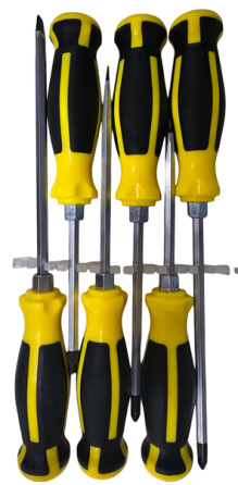 HK-311 Набір ударних силових викруток 6 шт Cr-V, PH2, посилений наконечник, під молоток Одеса