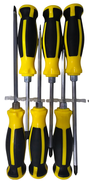 HK-311 Набір ударних силових викруток 6 шт Cr-V, PH2, посилений наконечник, під молоток Одеса - фото 3