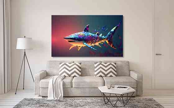 Картина холст в гостиную / спальню  Арт-Акула      MLP_57 90х180см Киев
