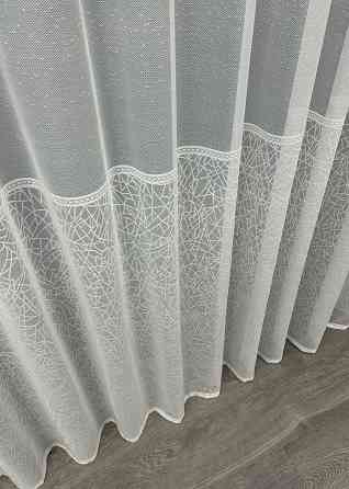 Тюль жаккард цвет белый 1674т Киев