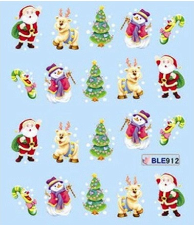 Новогодние наклейки на ногти Киев - изображение 1