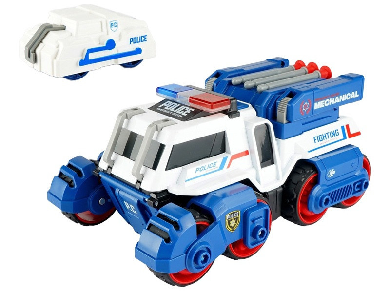 Игрушка CARS S Полицейская Боевая машина 3в1Pull-back с катапультой и пушками, со светом и звуком 1:24 (CJ-4849897) (7120495) Киев - изображение 3