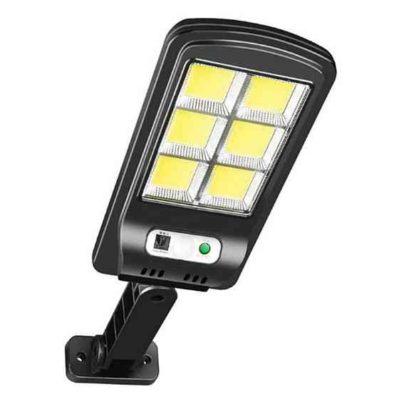 Вуличний ліхтар на сонячній батареї + пульт, Solar Light BL BK120-6COB / LED прожектор з датчиком руху Київ