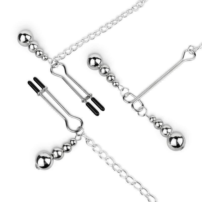 Затискачі для сосків та клітора Bedroom Fantasies: Nipple and Clitoris Clamps - Silver Sex Aura Київ - фото 4