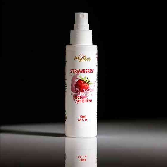 Інтимний гель-лубрикант - MyLove Taste Slide Sensitive Strawberry, 100 мл Sex Aura Київ