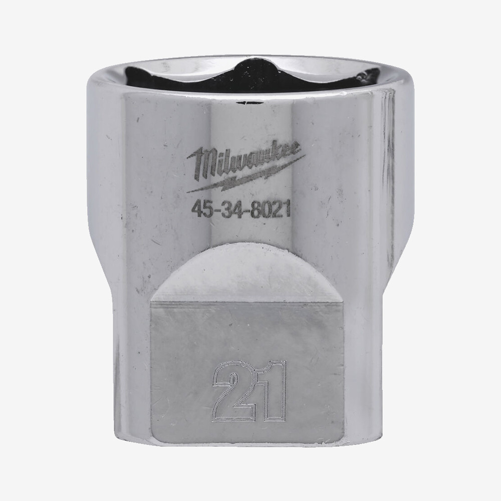 Головка хромована метрична 3/8'' MILWAUKEE, 21мм Одеса - фото 1