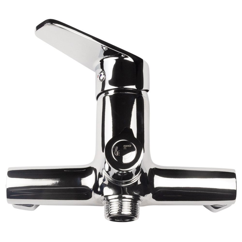 Смеситель s37 Ø35 для ванны излив прямой 350мм дивертор встроенный картриджный AQUATICA (9737220) Киев - изображение 5