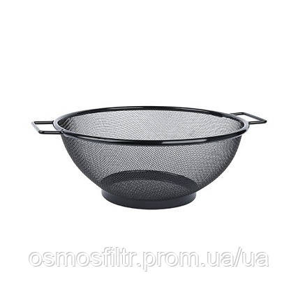 Сито кухонне Blackline O 23 см з нерж сталі, з порошковим покриттям, чорне Киев - изображение 1