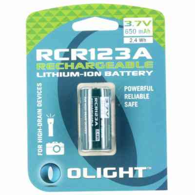 Аккумулятор Olight RCR123 (16340) Li-Ion 650 mAh (ORB2-163P06) Винница