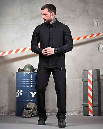 Літній міський тактичний костюм URBAN чорний поліція ПП7691 Одеса