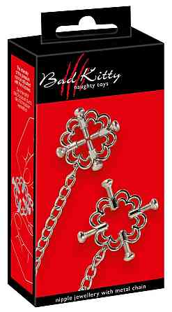 Затискачі для сосків - Bad Kitty Nipple Jewellery Sex Aura Київ