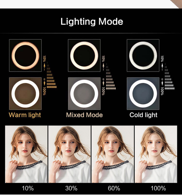 Кільцева лампа 35 см NNHQ-12N Київ - фото 2