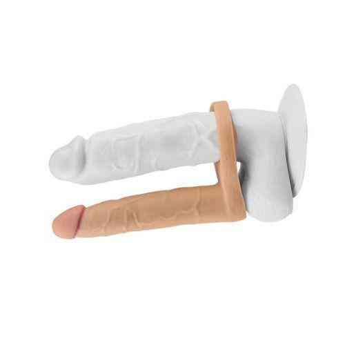 Насадка для подвійного проникнення - The Ultra Soft Double Vibrating 6.25 " Sex Aura Київ