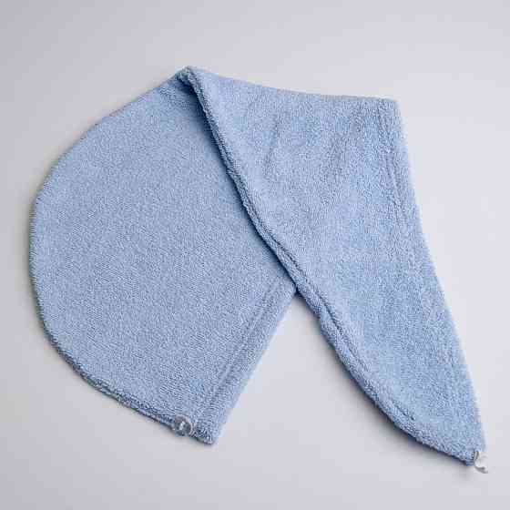 Полотенце для волос тюрбан махровый YouStar 75х26 см 100% Хлопок 400г/м2 (Голубой) Сумы