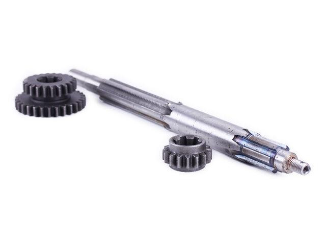 Вал первичный L-400 мм + шестерни: Z-16 Z-22/29 - КПП/6 Мукачево - изображение 1