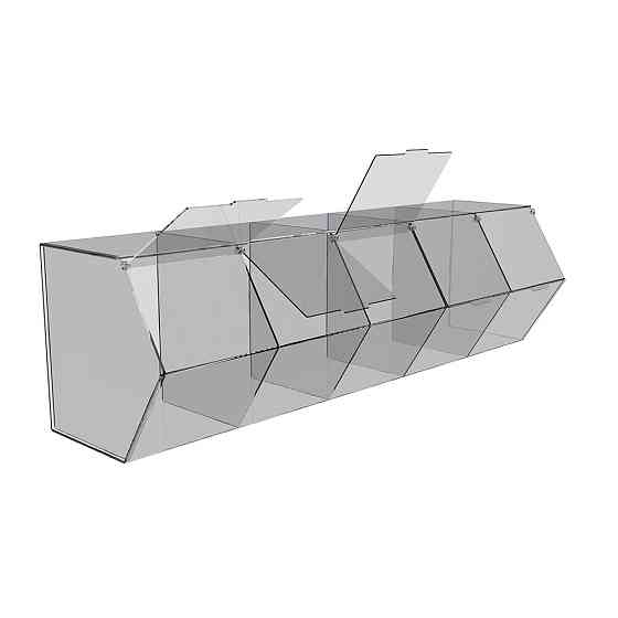 Диспенсер EKOSTAR для мармеладов, снеков, орехов 5 ячеек Киев