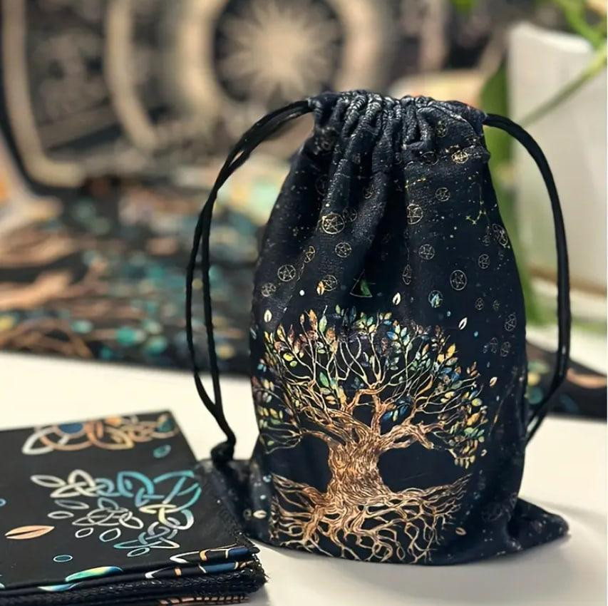 Мешок из велюра для карт Таро или рун 