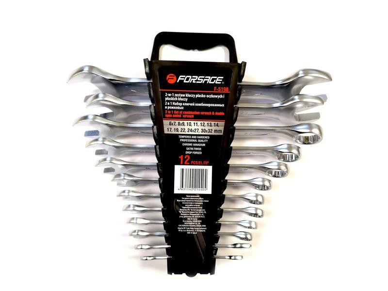 Набір ключів комбінованих і комбінованих, 12пр. (6х7,8х9,10,11,12,13,14,17,19,22,24х27,30х32мм), в п Одеса - фото 1