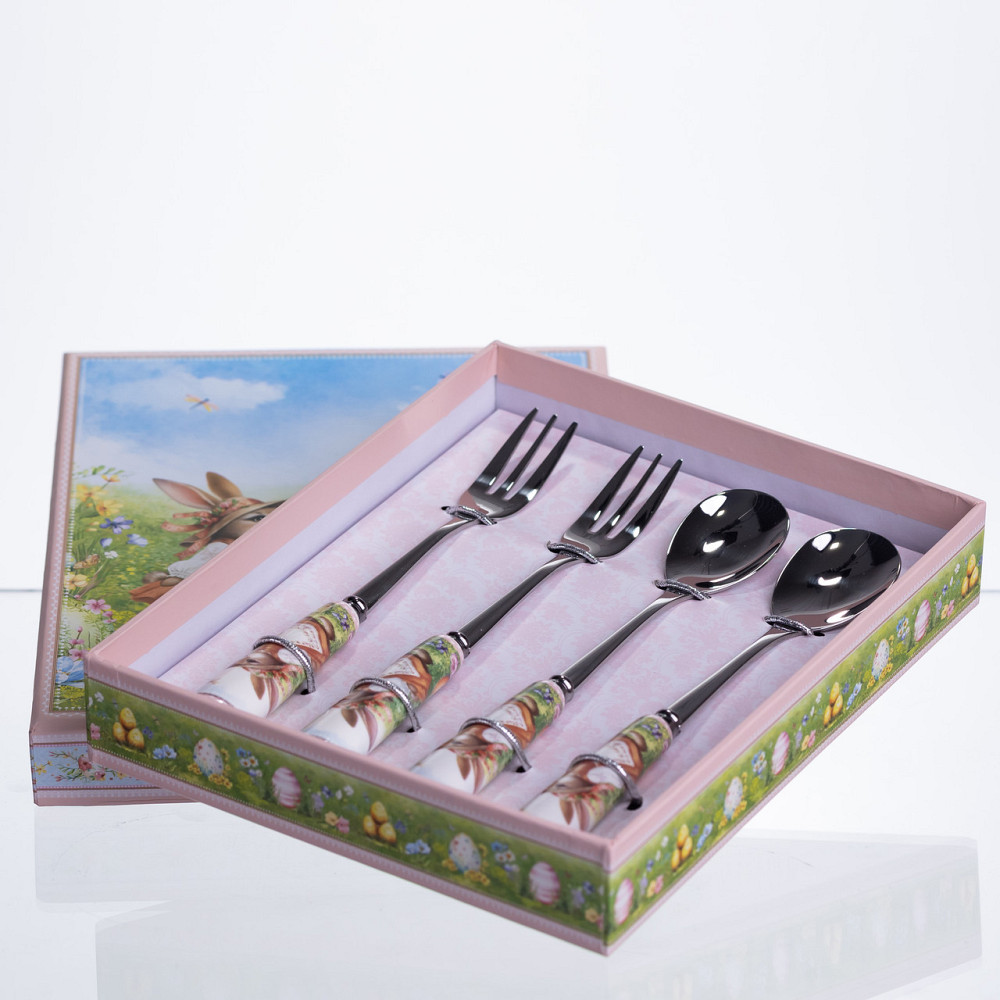 Набір столових приборів Rabbit Family 4 предмети на 2 персони HP-7323-12 Коломыя - изображение 3