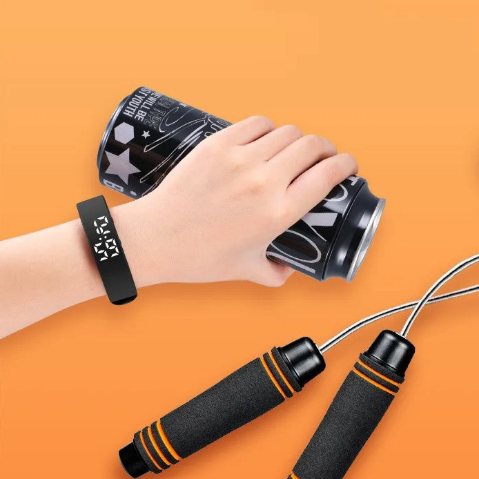 Часы наручные электронные Digital Runner Band Черный Винница - изображение 7