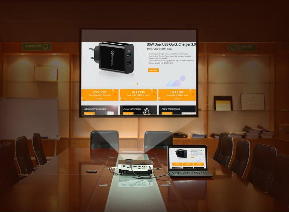 Плоский HDMI кабель UGREEN 2м Київ - фото 8