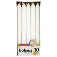 Набір свічок 10 шт. білий 23х2 см Bolsius Київ