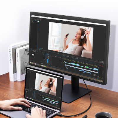 Дата кабель USB-C to USB-C 0.8m USB 4.0 THUNDERBOLTUS501 8K40Gbps Black Ugreen (30389) Вінниця - фото 8