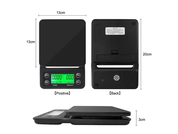 Весы с таймером для кофе Yieriy электронные для бариста с резиновым ковриком / весы настольные для кофейни,дома,ресторанов Коломия - фото 7