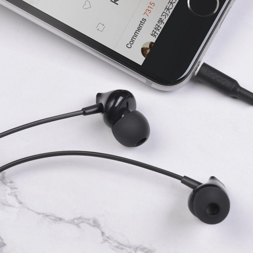 Навушники дротові HOCO M60 Perfect sound універсальні з мікрофоном, колір чорний 6931474707505 Одеса - фото 4