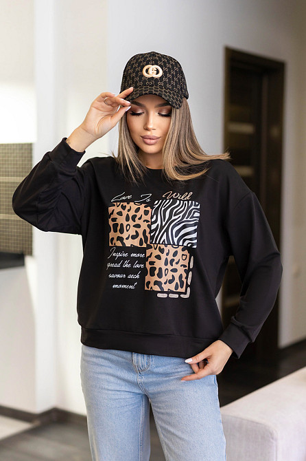 Трикотажний жіночий світшот двонитка "Safari" | Норма і батал Київ - фото 5