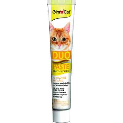 Паста для животных GimCat DUO PASTE Multi-vitamin 12 vitamins with cheese 12 витаминов и сыр 50 г (4002064421841) Винница