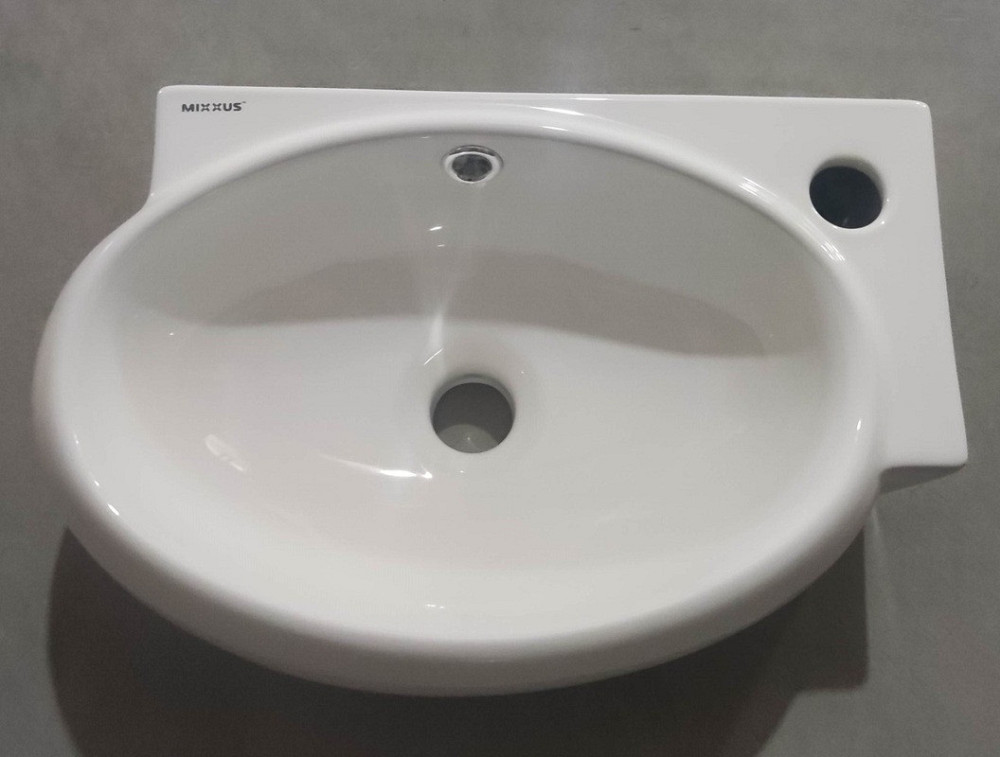 Раковина підвісна Mixxus Premium DIVERSE-1201-L 400х215х140mm з отвором під змішувач та переливом  ( MP6507 ) 37580 Харків - фото 10