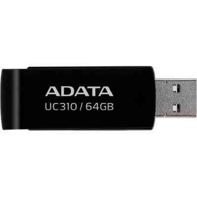 USB флеш накопичувач ADATA 64GB UC310 Black USB 3.0 (UC310-64G-RBK) Вінниця