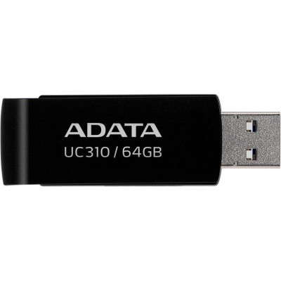 USB флеш накопитель ADATA 64GB UC310 Black USB 3.0 (UC310-64G-RBK) Винница - изображение 2