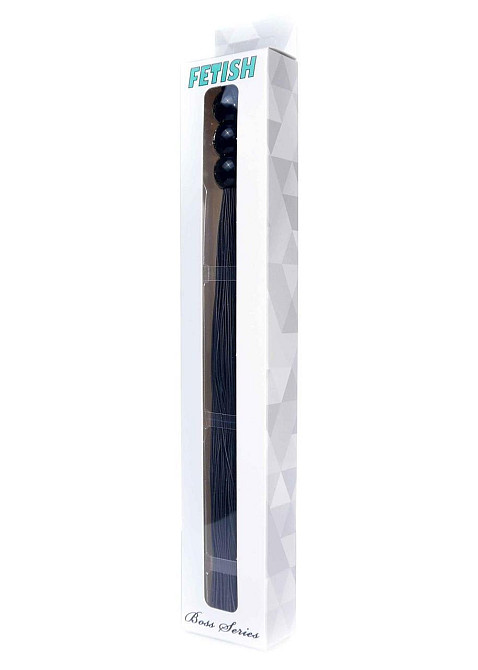 Батіг Silicone Whip Black 10 - Fetish Boss Series Sex Aura Київ - фото 6