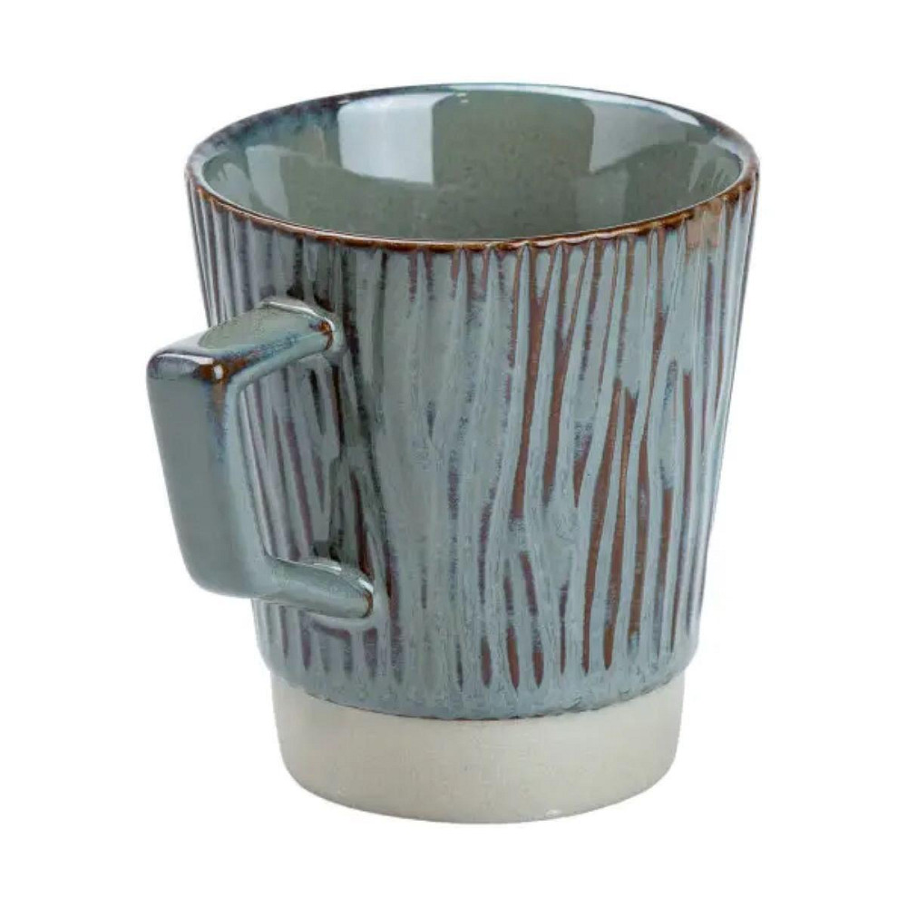 Чашка порцелянова для чаю та кави 300 мл у стилі ретро Зелена HP7208GR Київ - фото 3