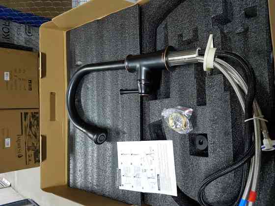 Змішувач для кухні висувним виливом Imprese Podzima Zrala ZMK02170815, чорний Київ