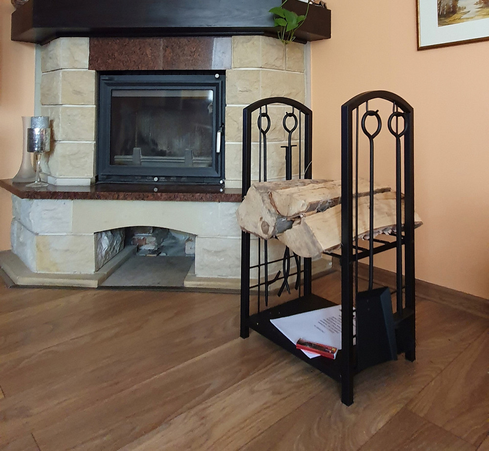 Металлическая Подставка для дров с 4 аксессуарами для камина Kaminer (8785) Нововолынск - изображение 9