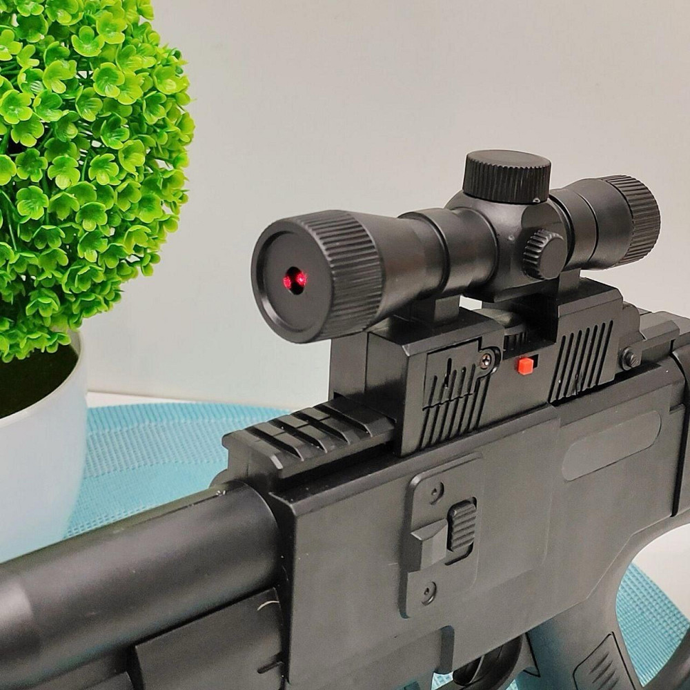 Автомат на кульках з лазерним прицілом 59 см Чорний (2338A) Чернігів - фото 5