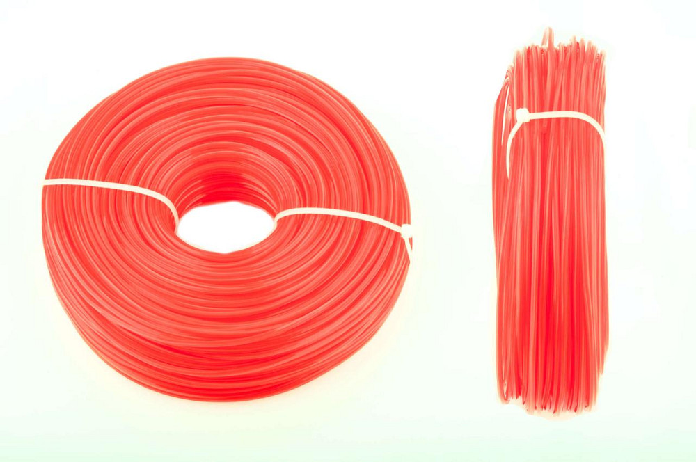 Леска мотокосы Ø2, см, 100 метров (круглая, красная) Мукачево - изображение 1