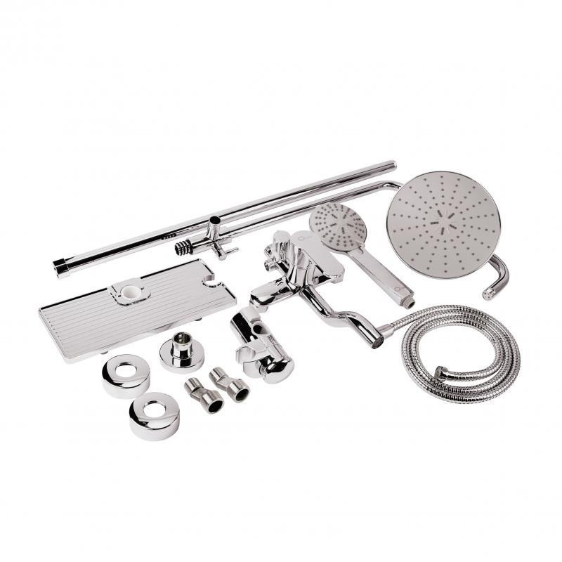 Душова система Qtap CRM 1004 на три користувача (QT1004CRM), хром Київ - фото 10