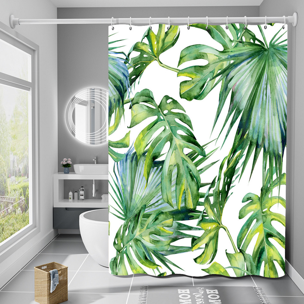 Шторка для ванни з поліестеру водонепроникна Bathlux 180x180 см з кільцями, фіранка для ванної кімнати Кам'янець-Подільський - фото 2