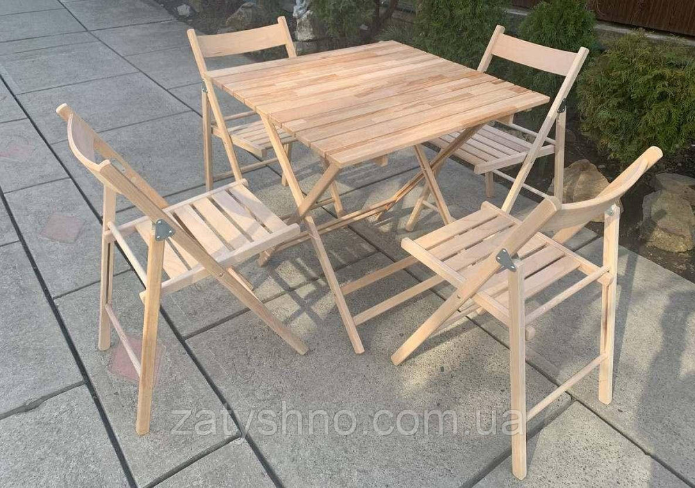 Набор складной мебели из бука Киев - изображение 3