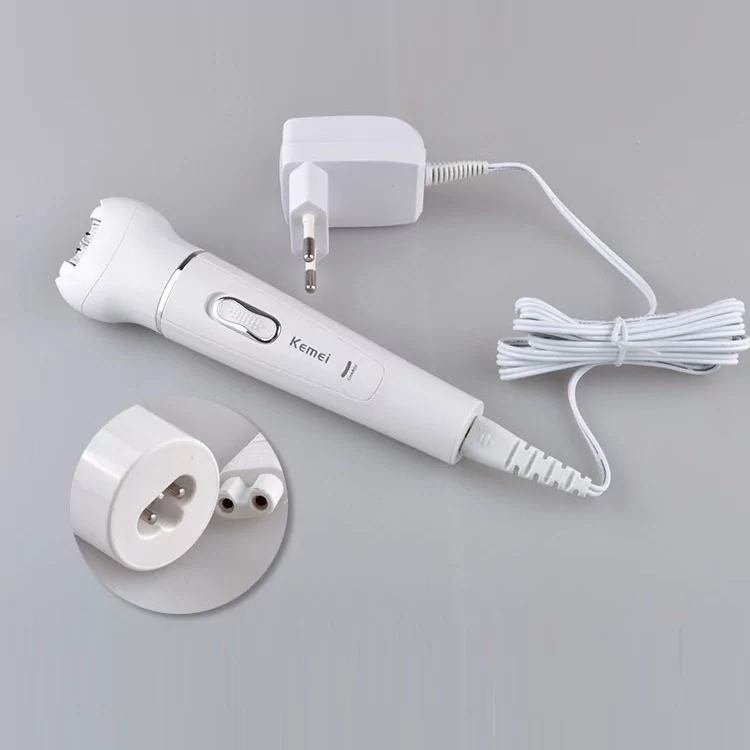 Епілятор акумуляторний Kemei KM-2199 5в1 Білий Київ - фото 10