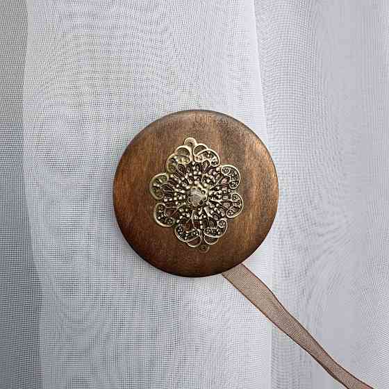 Магніти для штор і гардин Карпати набір 2 шт Коричневий з бронзовим (81-260) Київ