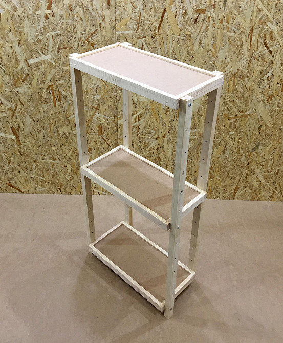 Етажерка розбірна "Честер" 3 полиці 30х60х130 Миколаїв - фото 4